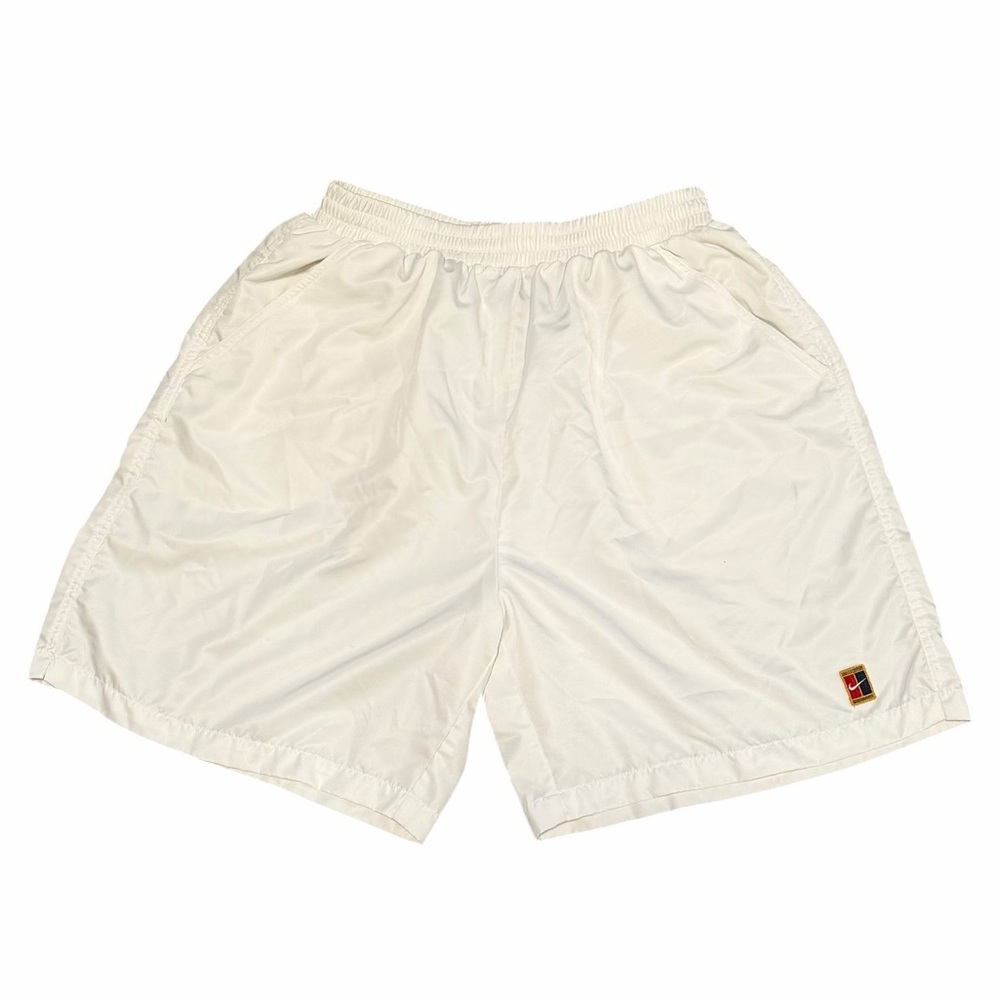 Vintage‎ Nike Challenge Court White Athletic Tennis Shorts 90s Size Large